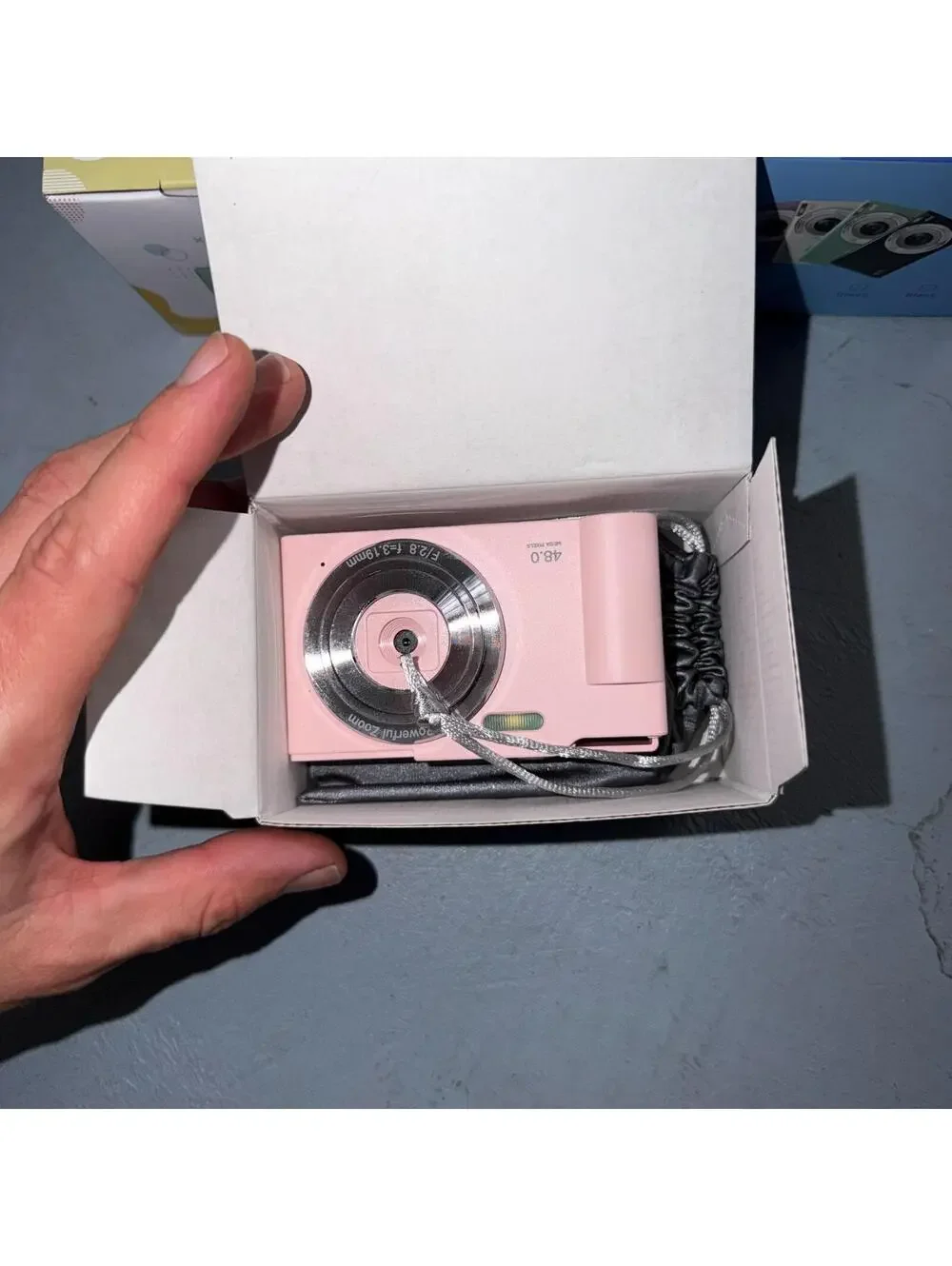 Lot of 5 PINK FHD 1080P Digital Camera Compact 16x Zoom Card Vintage Style Retro